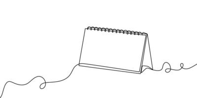 continuous line art calendar one agenda icon time illustration schedule sketch. outline art line calendar event calender lineart paper date appointment holiday business day diary month office vector