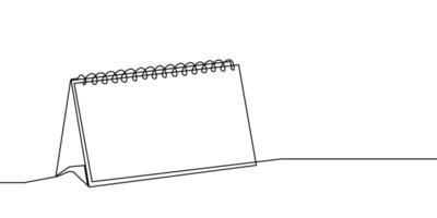 continuous one line calendar art agenda icon time illustration schedule sketch. outline art line calendar event calender lineart paper date appointment holiday business day diary month office vector