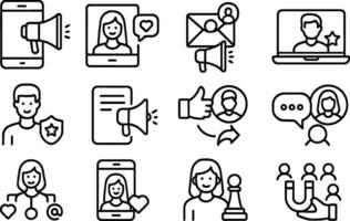 illustration showcasing various elements of brand identity design and development in a creative workspace vector