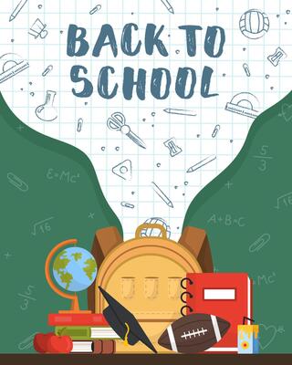 Back to School Promotional Web Banner.