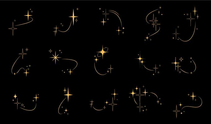 Twinkle and sparkle stars, shine celestial sparks