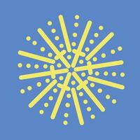 Dynamic Radial Pattern with Geometric Shapes vector