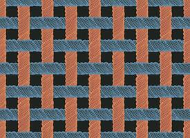 Close up rope and thread simple weaving abstract pattern, Japanese folk, ethnic hand drawn brush lines, wood carving, basketry texture background, minimal graphic for textile, carpet, decoration vector