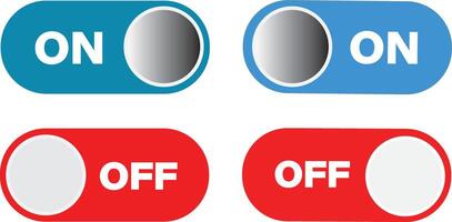 Switch toggle button icons symbol. Setting toggle icons design. Black switch button, switch buttons set symbol , vector