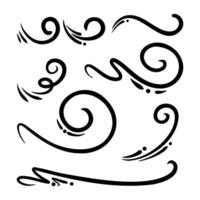 Hand drawn irregular lines are suitable for a variety of design and craft projects. vector