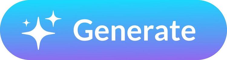 Modern Generate Button with a Vibrant Gradient Design vector