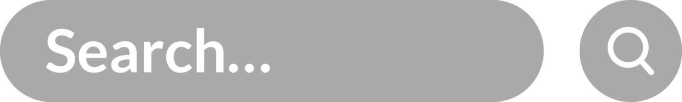 Sleek and Minimalist Search Bar Interface Element vector