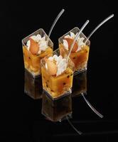 Objects on the surface. Desserts, sweets ,,on the black background photo