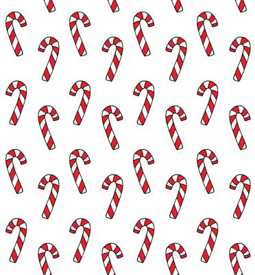 Seamless pattern of hand drawn sketch doodle Christmas candy