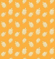 Seamless pattern of hand drawn doodle sketch rowan leaf isolated on background vector