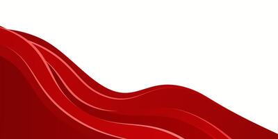 wave of red paint on white background. modern eps10 vector