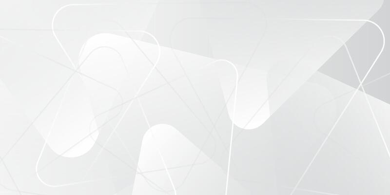 3D white geometric abstract overlap layer on bright space with rounded triangles effect decoration. Graphic design element modern style concept for banner, flyer, card, cover, or brochure