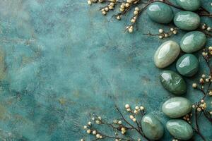 Jade on a vibrant background, photorealistic top view Jade plant photo
