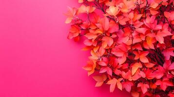 Top view photorealistic Japanese Maple, plant set on a vibrant background photo