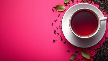 New Jersey Tea on a vibrant background, photorealistic top view New Jersey Tea flower photo