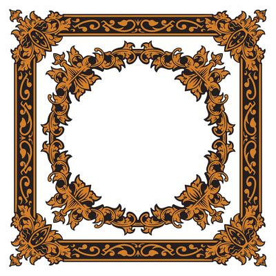 Elegant Gold Hexagonal Frame For Greeting Cards