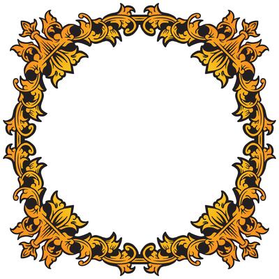 Modern Gold Square Frame For Elegant Posters