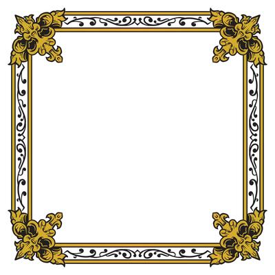 Botanical Gold Frame With Vine Leaf Filigree