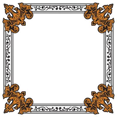 Premium Gold Mosaic Frame For Elegant Wall Art