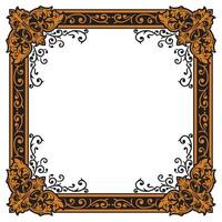 Minimalist Gold Rectangular Border For Poster Templates vector