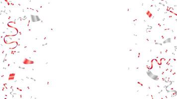 Happy Victoria's Day with confetti and ribbon element design. Seamless vertical background or frame vector
