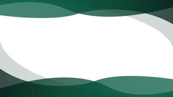 Dark green abstract geometric banner background, green abstract border on transparent background. vector