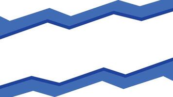 Minimal blue abstract zigzag geometric banner background, blue zigzag pattern on transparent background design. vector