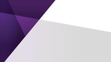 Purple and white modern abstract wide banner background with geometric shapes and copy space vector
