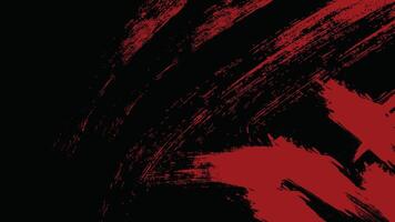Grunge texture background featuring a distressed, rough, dark red abstract design on a black background. Vintage style vector
