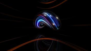Rotating texture with moving colored lines. video