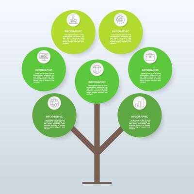 Infographic Tree Diagram for Business Strategy