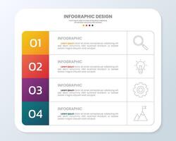 Infographic Timeline for Business Strategy and Planning vector