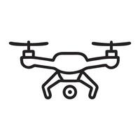 Simple Line Art Illustration of a Drone, drone concept line icon. Simple element illustration. drone concept outline symbol design vector