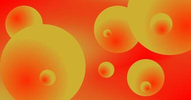 Orange Red Gradient Abstract background with red and orange sphere illustration vector