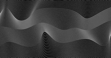 white Abstract wavy line on black background pattern illustration vector