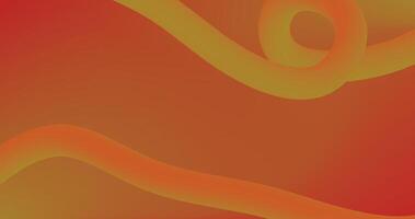 Orange Gradient Background with Fluid Gradient pipe lines. Different shades and thickness. Abstract pattern. vector