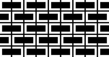 Horizon black bricks with white double frame pattern vector