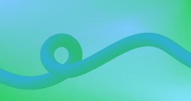 Gradient Abstract background with blue and green gradient Fluid pipe line vector