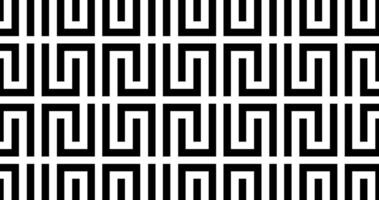 vertical S shape Seamless geometric pattern. Black and white background vector