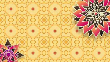 A dynamic and colorful motion graphic showcasing symmetrical mandala patterns video