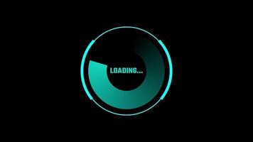 A modern circular loader with a bold glowing core and rotating outer ring, made for sleek digital applications and tech-inspired interfaces video