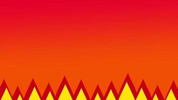 Blazing orange spikes rise up, creating a tense atmosphere of an imminent hazard for any passing character in-game video