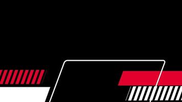 Sharp and futuristic, this design flows with red and white elements for a crisp digital tracking feel in a high-tech HUD inspired frame video