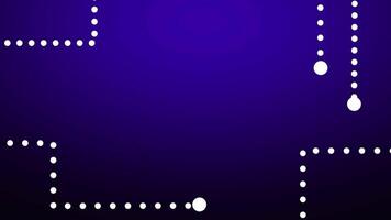 Dots and paths form a pixel-style maze, creating a retro transition perfect for arcade-themed games and nostalgic UI sequences video