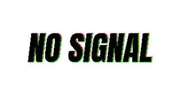 Simple and bold 'NO SIGNAL' screen with high contrast text, suitable for alerts, visual transitions, or placeholder visuals in content video
