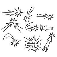 a set of different arrow sign icons vector