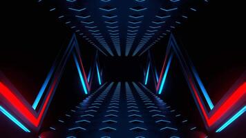 Red and Blue Fast Futuristic Abstract Moving Background VJ Loop in 4K video
