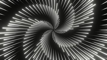 White Circular Duable Laser Show Background VJ Loop in 4K video