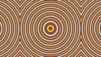 Orange and White Glowing Curly Pattern Background VJ Loop in 4K video
