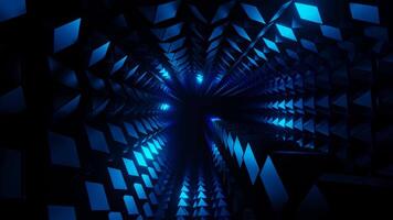Blue Circular Descent Background VJ Loop in 4K video